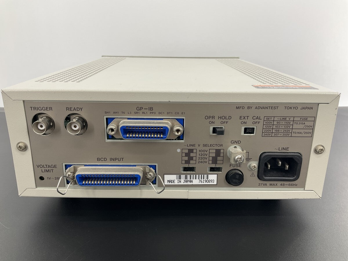 Advantest R6144 Programmable DC Voltage Current Generator [n1180240130]