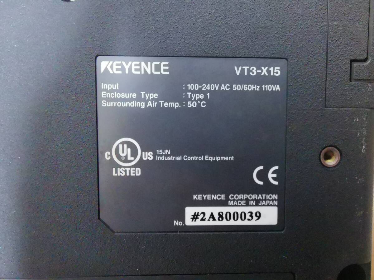 Keyence VT3-X15 Touch Panel 15 inch XGA TFT Color [x1181651867]