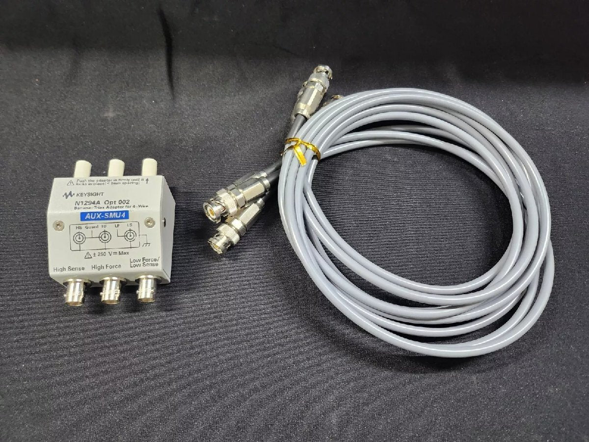 Keysight N1294A Opt 002 Banana - Triax Adapter with 3 Triax Cable [o1182783379]