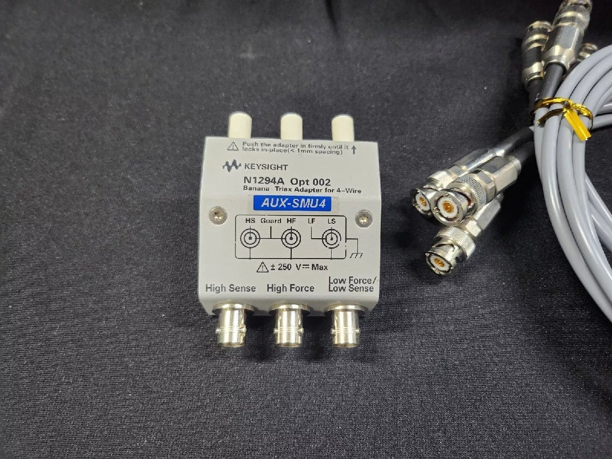 Keysight N1294A Opt 002 Banana - Triax Adapter with 3 Triax Cable [o1182783379]