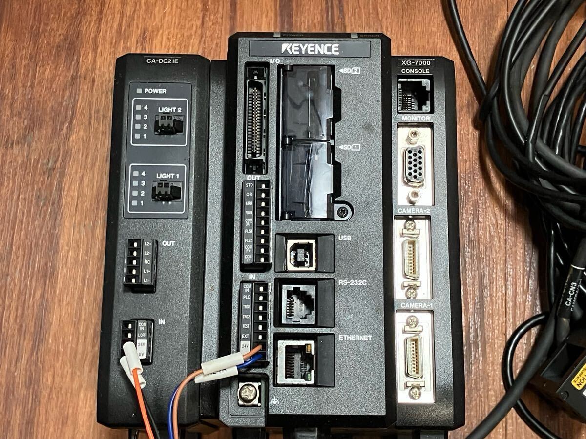 KEYENCE XG-7000 Image System Controller CA-DC21E Lighting Unit CA-DXW3 Double Speed Camera XG-035M Controller Set [u1183089918]