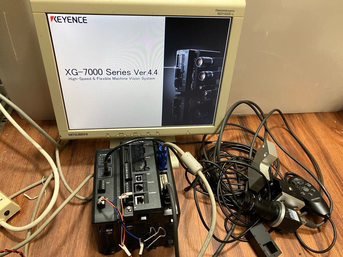 KEYENCE XG-7000 Image System Controller CA-DC21E Lighting Unit CA-DXW3 Double Speed Camera XG-035M Controller Set [u1183089918]