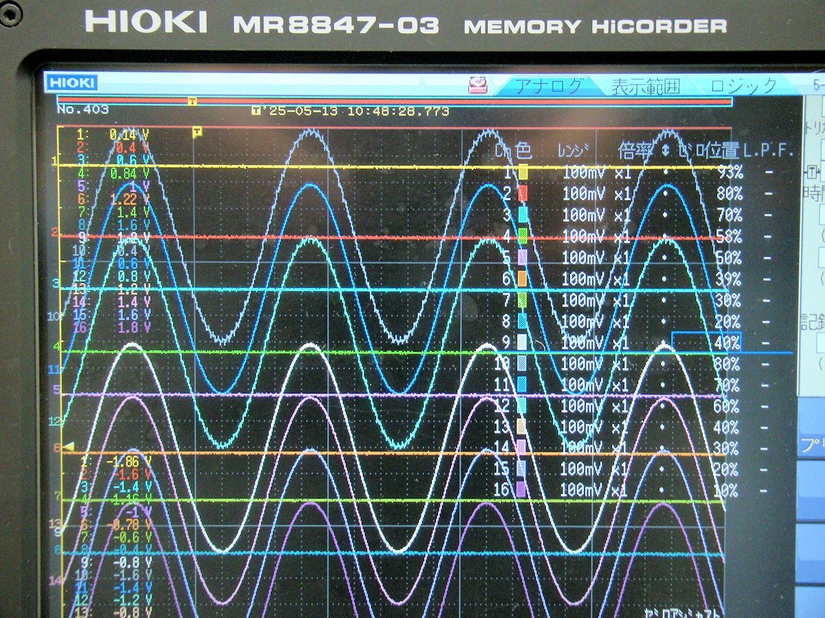 HIOKI MR8847-03 Memory Hicoder DC Power Supply Unit 512MW 8966 9198 [s1184658858]
