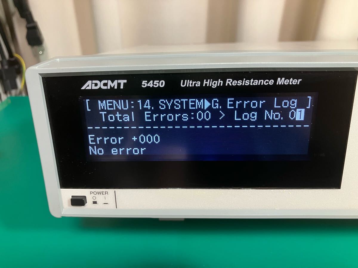 Advantest ADCMT 5450 Digital Ultra High Resistance Meter Micro Ammeter Electrometer [b1186154733]