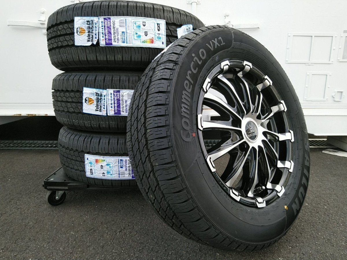 New Hiace 200 series Regius Ace 16 inch tire wheel set of 4 BD12 SAILUN COMMERCIO PRO 215/65R16 Vehicle inspection compatible [j1186609052]