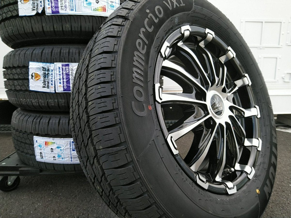 New Hiace 200 series Regius Ace 16 inch tire wheel set of 4 BD12 SAILUN COMMERCIO PRO 215/65R16 Vehicle inspection compatible [j1186609052]