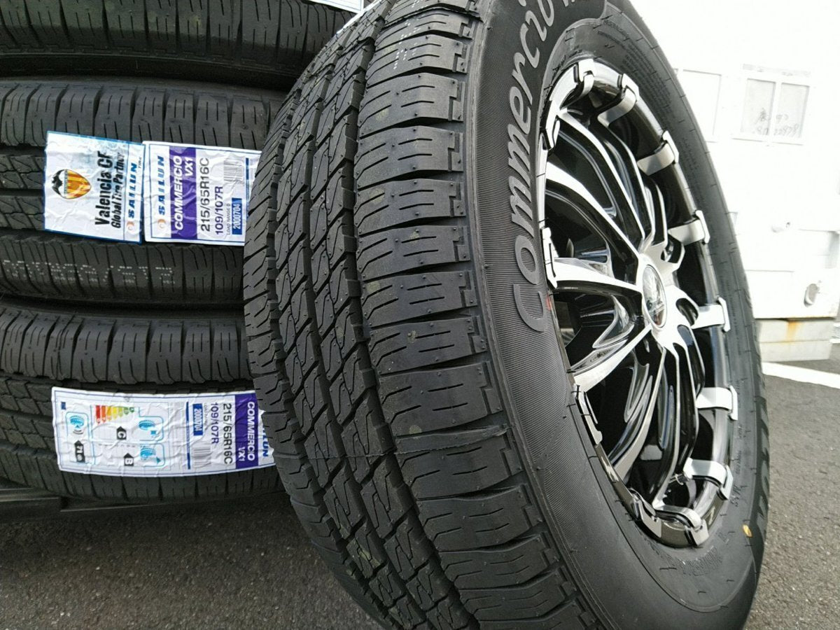 New Hiace 200 series Regius Ace 16 inch tire wheel set of 4 BD12 SAILUN COMMERCIO PRO 215/65R16 Vehicle inspection compatible [j1186609052]