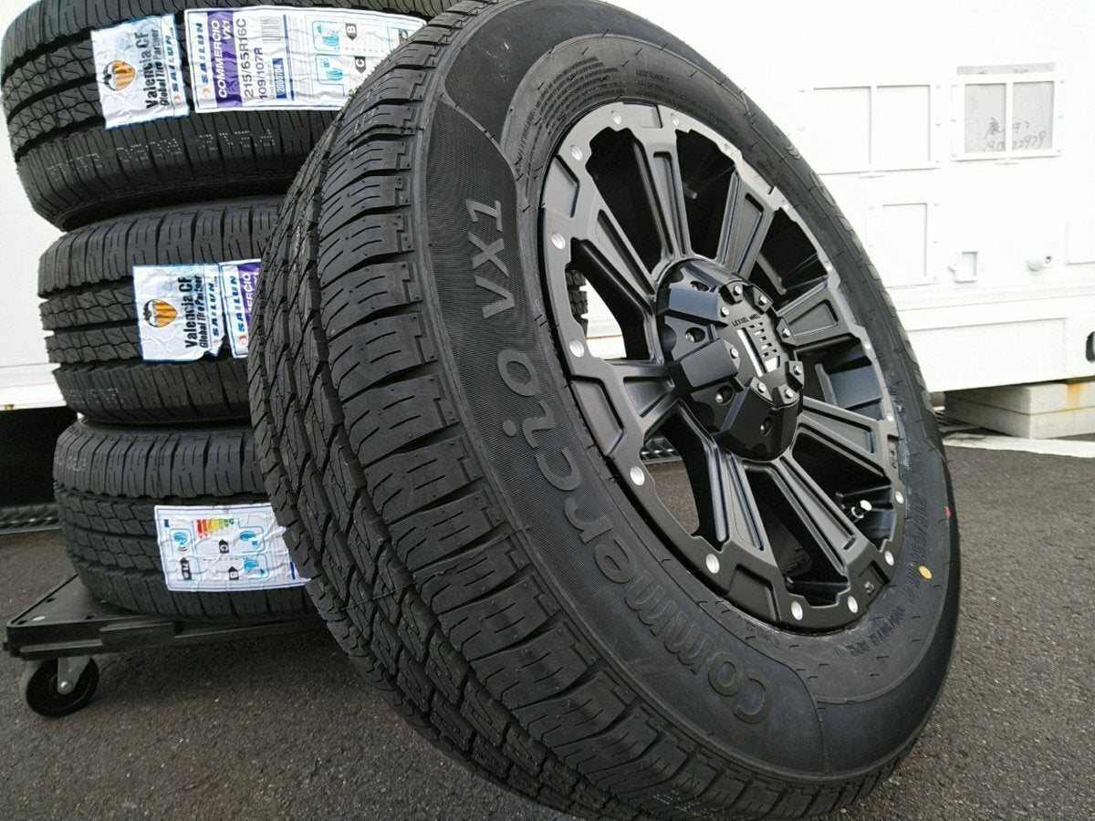 LEXXEL DeathRock 16 Inch Tire Wheel Set SAILUN COMMERCIO PRO 215/65R16 for 200 Series Hiace Regius Ace [j1186602833]