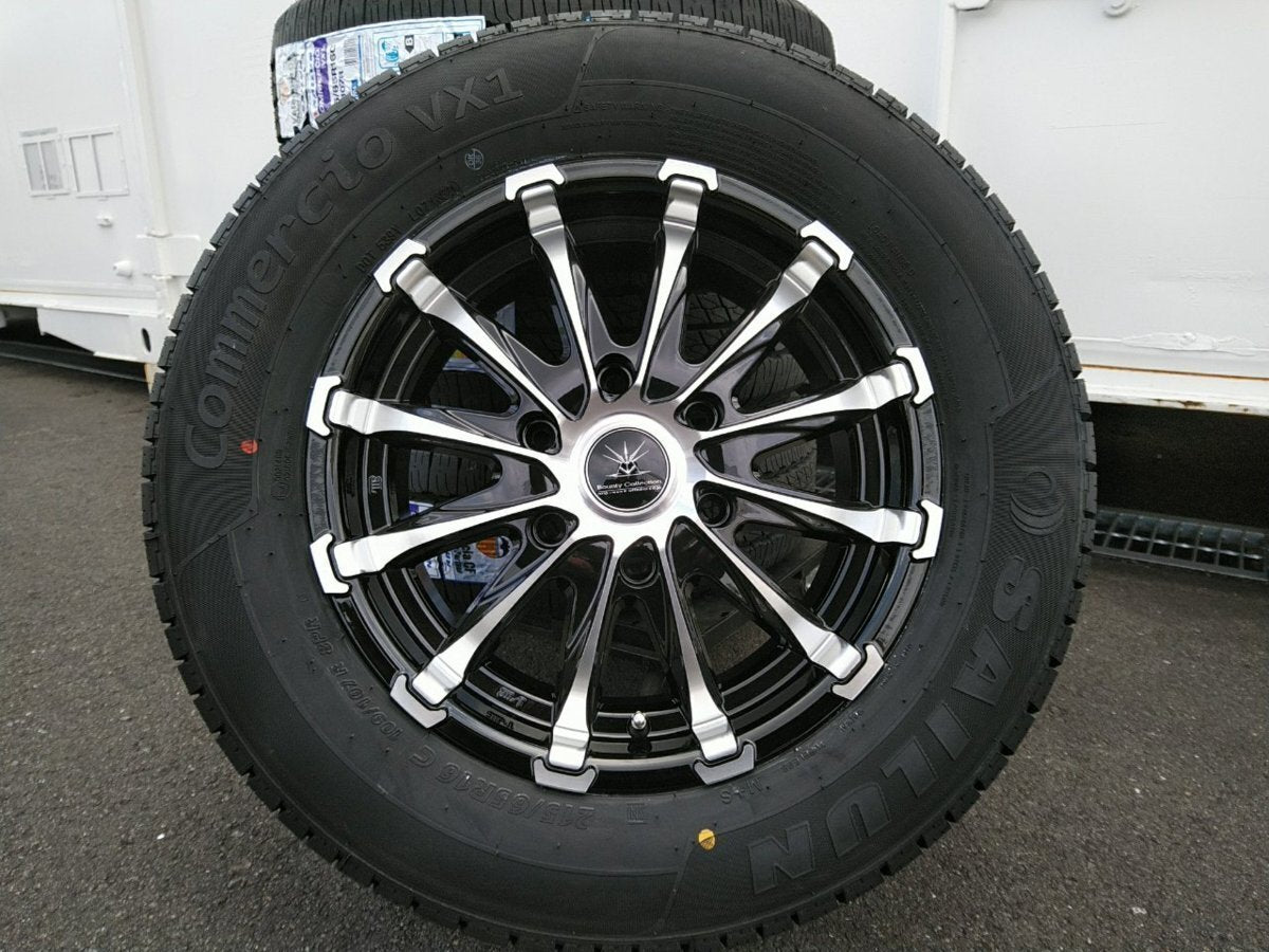 200 Series Hiace Regius Ace 16-inch Tire Wheel New Set of 4 BD12 SAILUN COMMERCIO PRO 215/65R16 Vehicle Inspection Compatible [t1186684931]