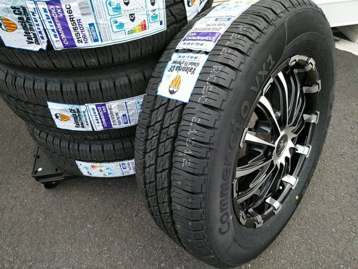 200 Series Hiace Regius Ace 16-inch Tire Wheel New Set of 4 BD12 SAILUN COMMERCIO PRO 215/65R16 Vehicle Inspection Compatible [t1186684931]