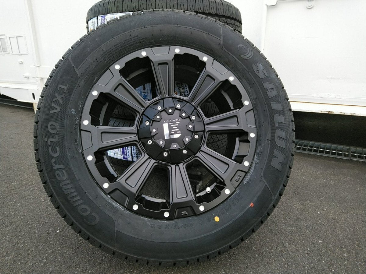 Hiace 200 series tire wheel set 215/65R16 vehicle inspection compatible SAILUN COMMERCIO PRO 16 inch DeathRock [p1186693685]