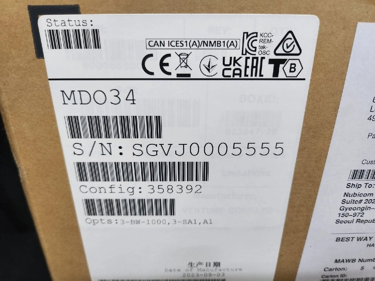 Tektronix MDO34 MDO Mixed Domain Oscilloscope 1GHz 4ch Opt. 3-SA1 [w1187160297]