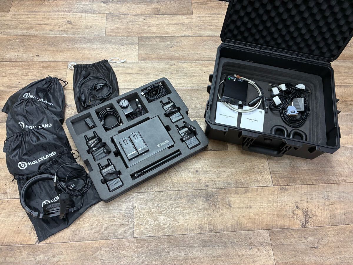 HOLLYLAND MARS T1000 + 2/4 WIRE CONVERTER + Tally Cable for Roland V-60HD + Handheld Lamp + Tube Earphones [q1187205797]