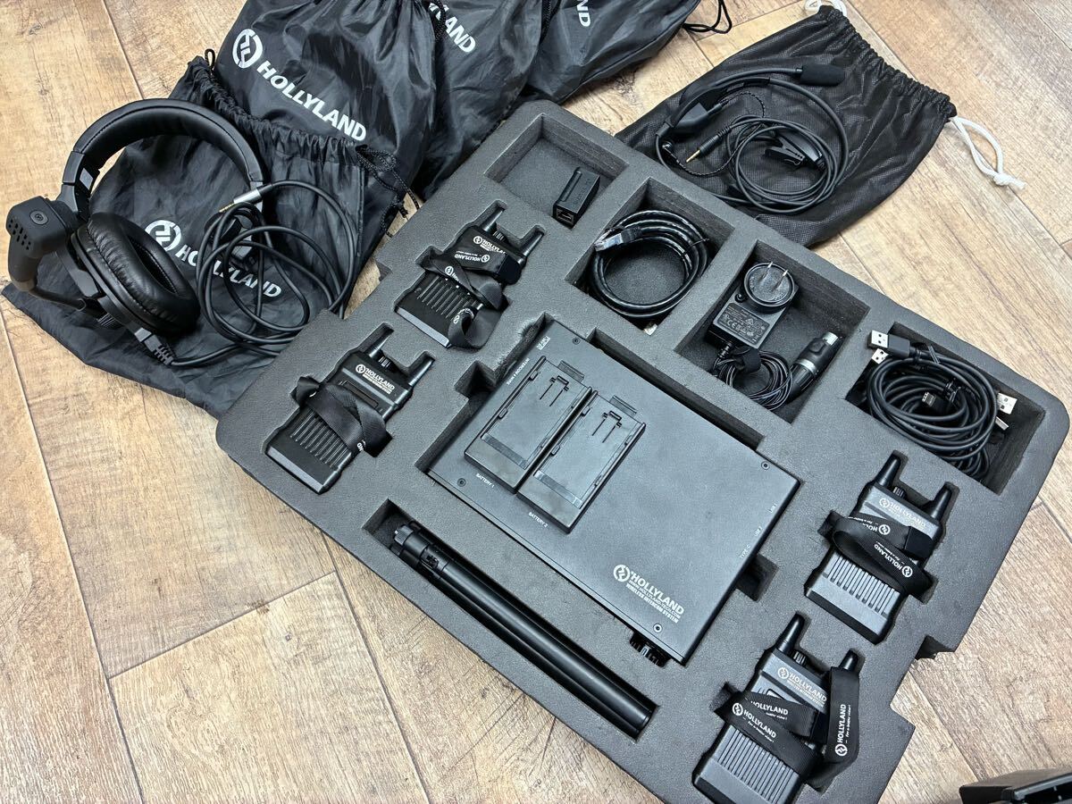 HOLLYLAND MARS T1000 + 2/4 WIRE CONVERTER + Tally Cable for Roland V-60HD + Handheld Lamp + Tube Earphones [q1187205797]