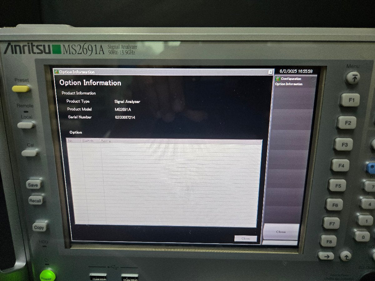 Anritsu MS2691A Signal Analyzer 50Hz-13.5GHz [o1187593070]