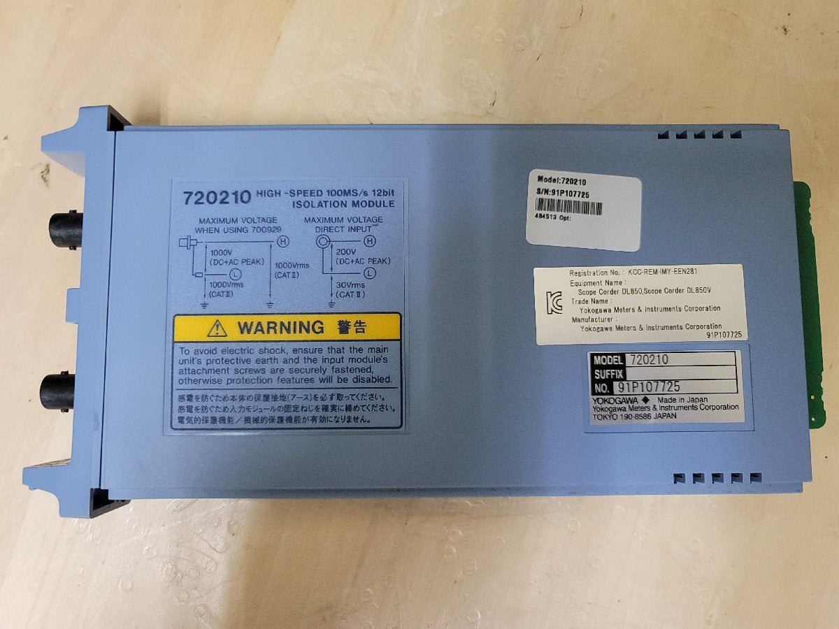 Yokogawa 720210 Isolation Module High-speed 100MS/s 12bit [q1187632829]