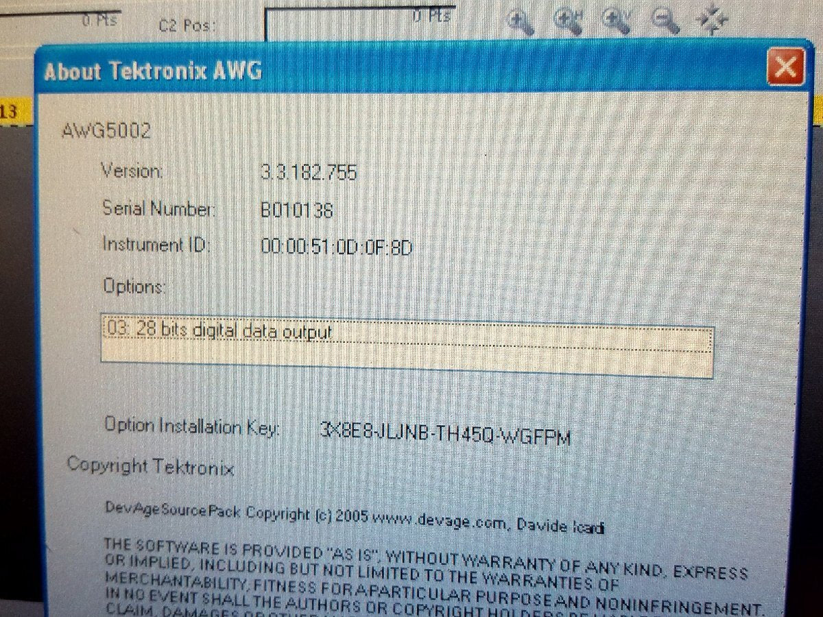 Tektronix AWG5002 Arbitrary Waveform Generator 600MS/s [f1188365359]