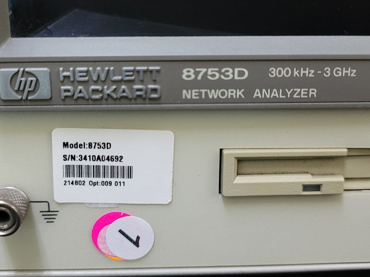 HP 8753D Network Analyzer 300kHz-3GHz Opt. 011 [w1188392981]