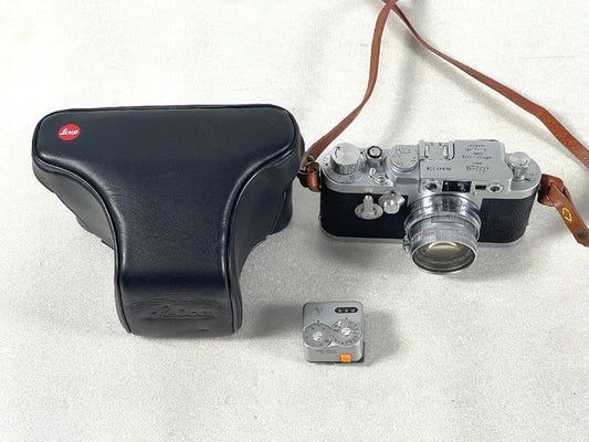 Leica Summicron 5cm f2 Film Camera with Camera Case [l1188623885]