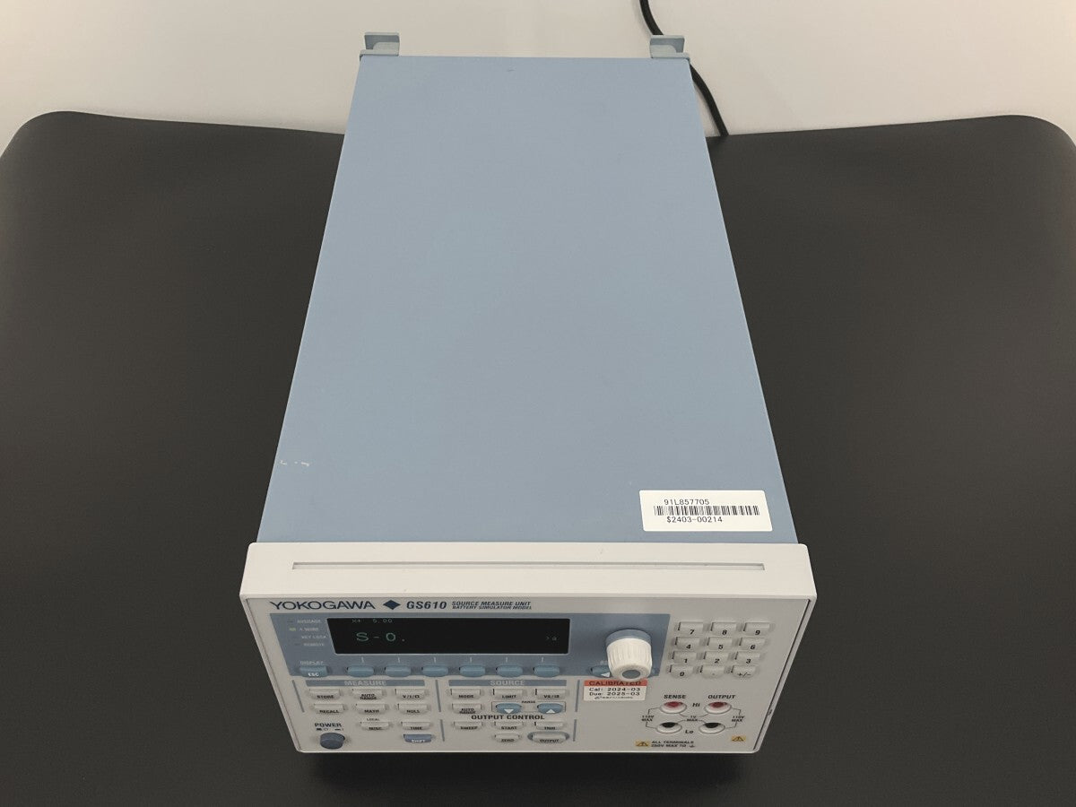 Yokogawa Electric GS610 7655-01 Source Measure Unit [f1188968332]
