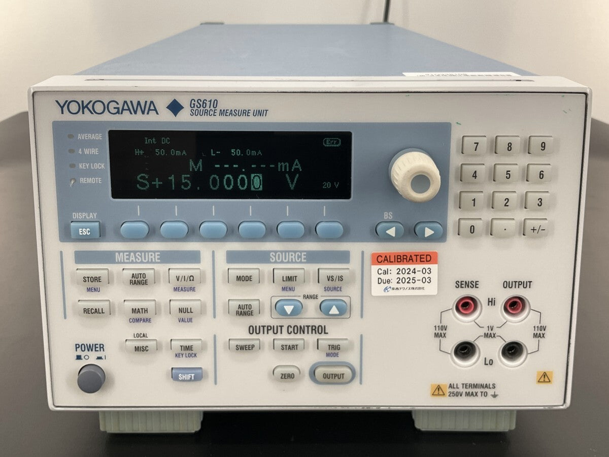 Yokogawa Electric GS610 7655-01 Source Measure Unit [p1188974228]