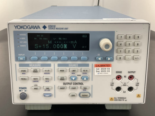 Yokogawa Electric GS610 7655-01 Source Measure Unit [p1188974228]