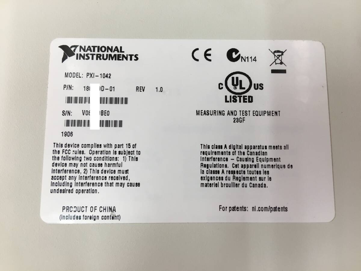 National Instruments NI PXI-1042 Mainframe Chassis NI PXI-8196 NI PXI-6229 NI PXI-7813R [n1189127127]
