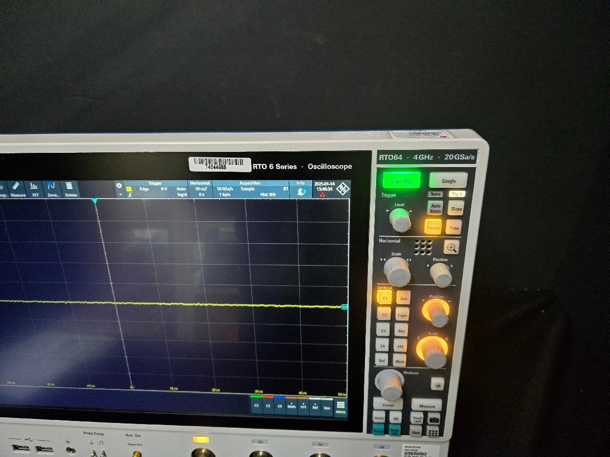 R&S RTO64 Digital Oscilloscope 4ch 4GHz 20GSa/s Opt B94 B1E B6 [e1190429573]