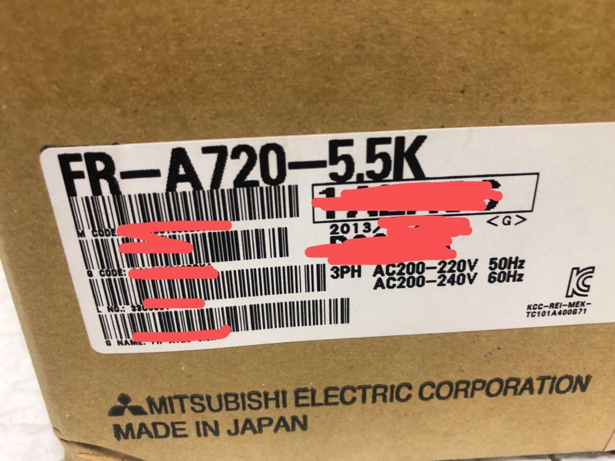 Mitsubishi Electric FR-A720-5.5K Genuine Operation [r1190480066]
