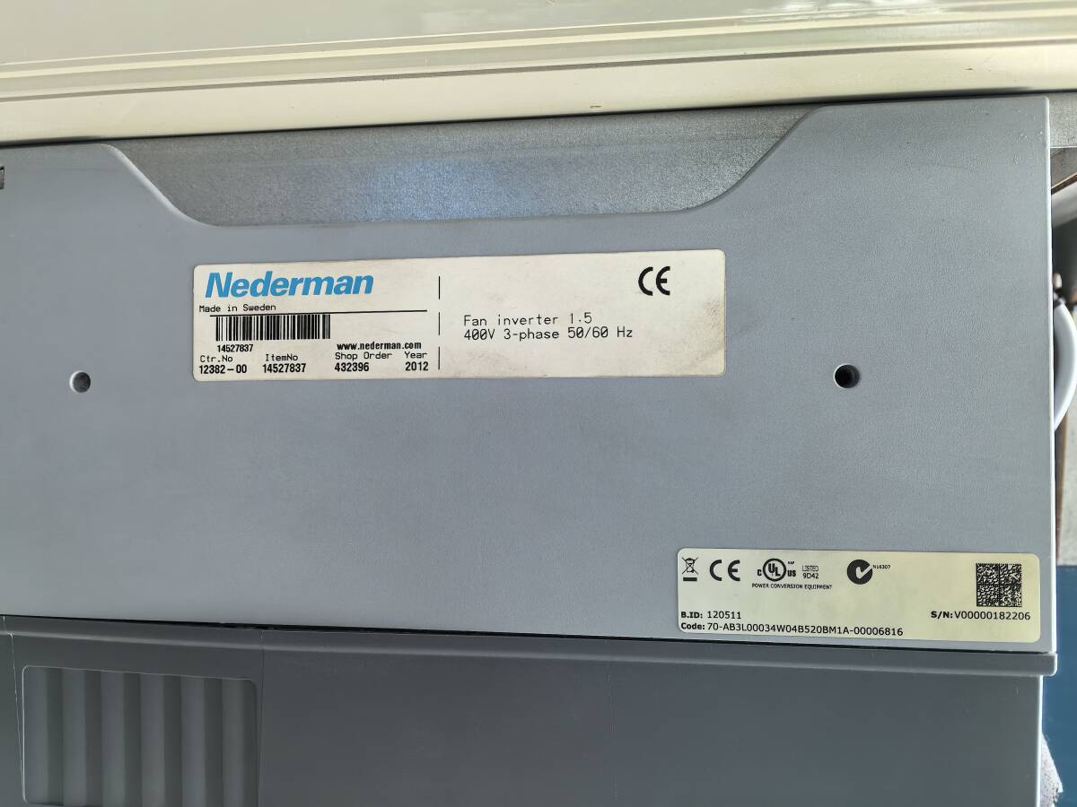 Nederman VACON0100-3L-0003-4 HVAC IP54 DNOT Fan Inverter Industrial Air Purifier [p1190926218]