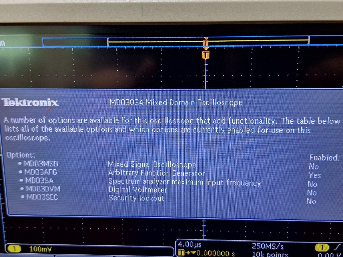 Tektronix MDO3034 Mixed Domain Oscilloscope 350MHz 4ch 2.5GS/s [1191338305]