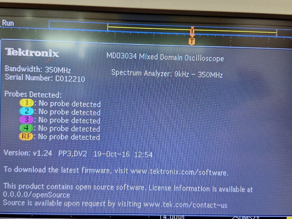 Tektronix MDO3034 Mixed Domain Oscilloscope 350MHz 4ch 2.5GS/s [1191338305]