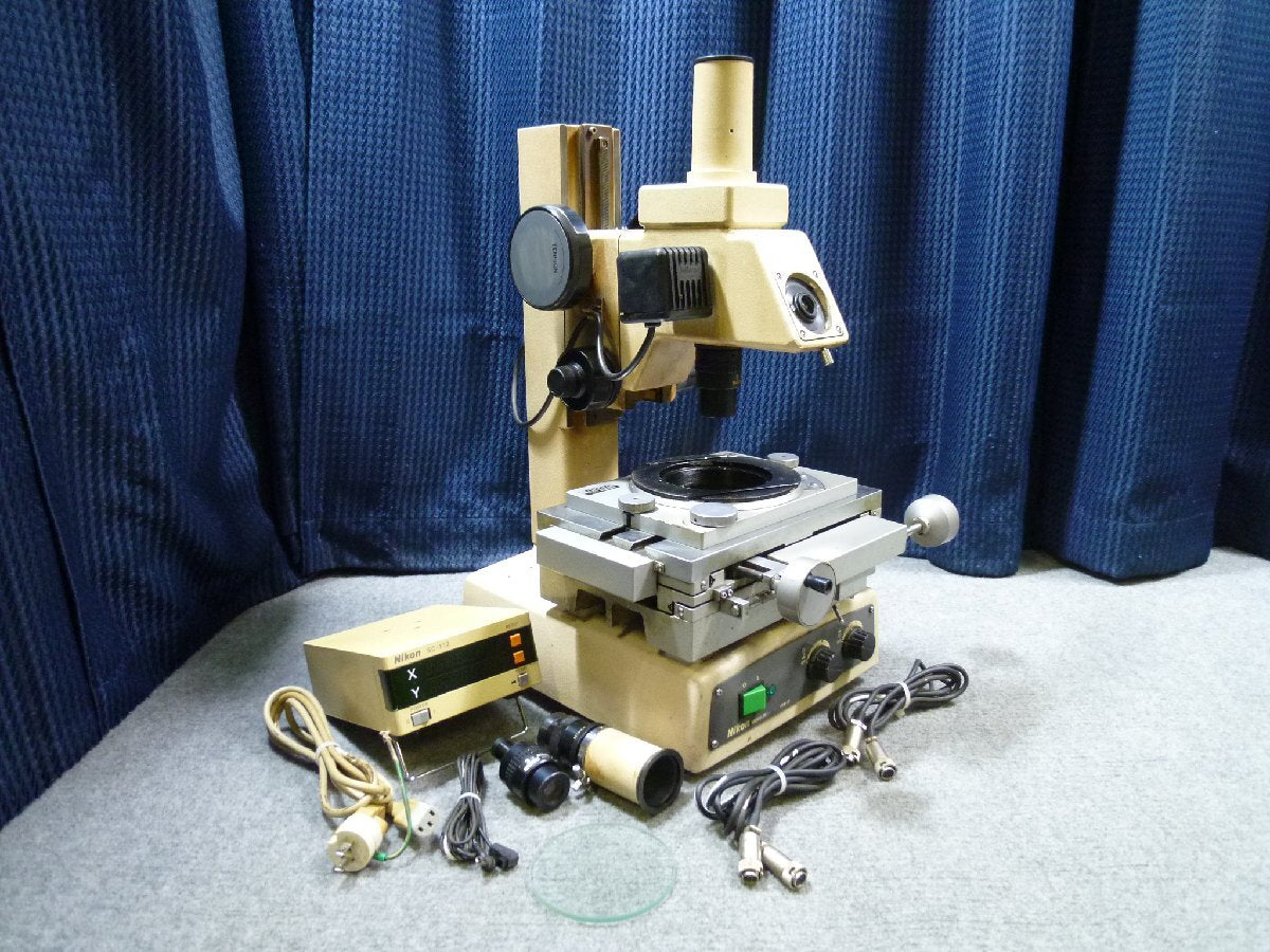 Nikon MM-11B Measuring Microscope with SC-112 XY Counter [g1191643885]
