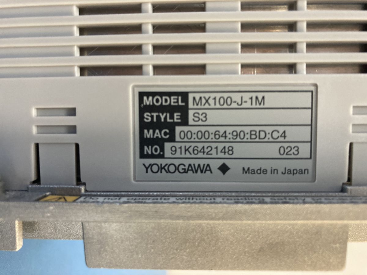 Yokogawa Electric MX100-J-1M Data Acquisition Unit [f1191657722]