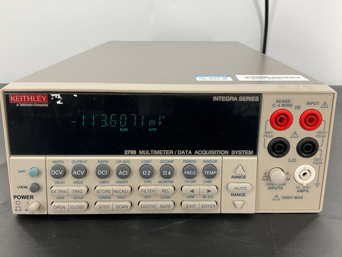 Keithley 2700 J Type DMM Data Logging System [d1192700136]