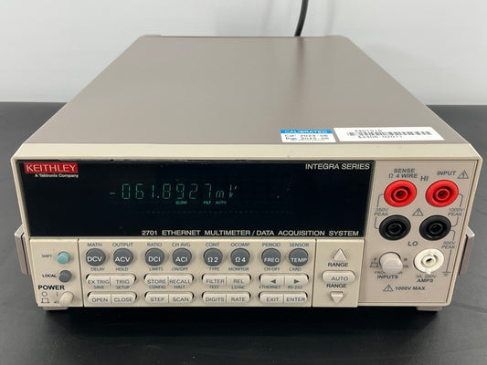Keithley Type 2701 Data Logging System with Calibration Test Report [q1192707525]