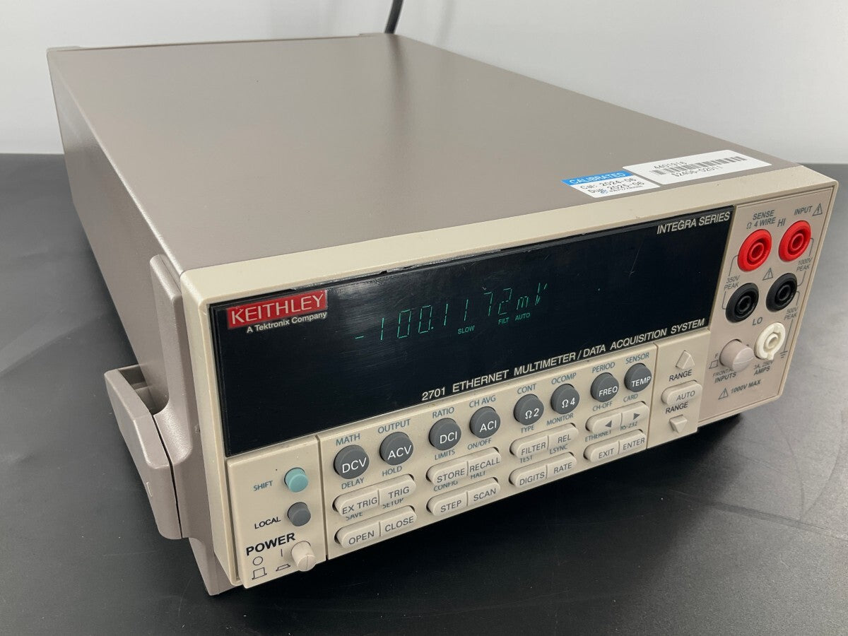 Keithley Type 2701 Data Logging System with Calibration Test Report [q1192707525]