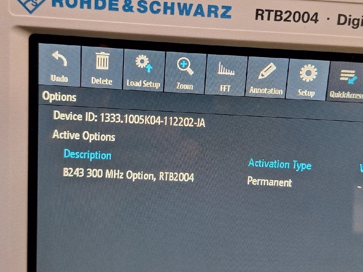 NBC R&S RTB2004 Digital Oscilloscope 4ch 300MHz Opt B243 [t1192845059]
