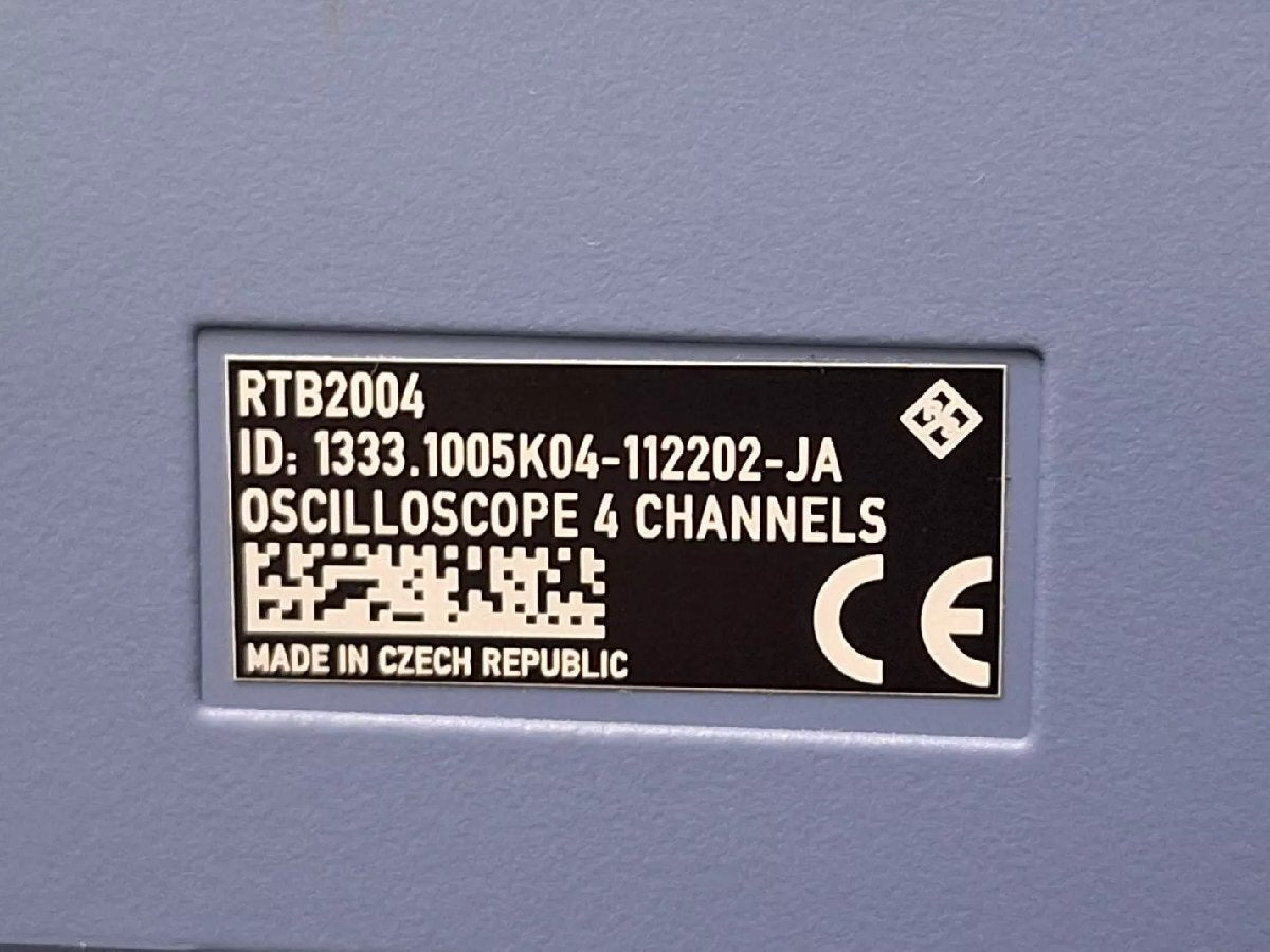 NBC R&S RTB2004 Digital Oscilloscope 4ch 300MHz Opt B243 [t1192845059]