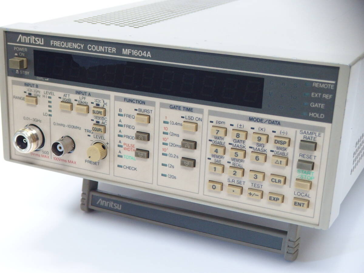 Anritsu MF1604A Frequency Counter 0.1mHz-3GHz with Option 03 and 2 New BNC Cables [w1193132076]
