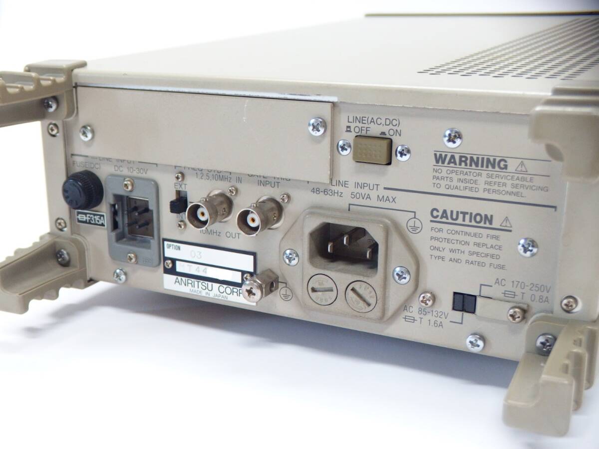 Anritsu MF1604A Frequency Counter 0.1mHz-3GHz with Option 03 and 2 New BNC Cables [w1193132076]