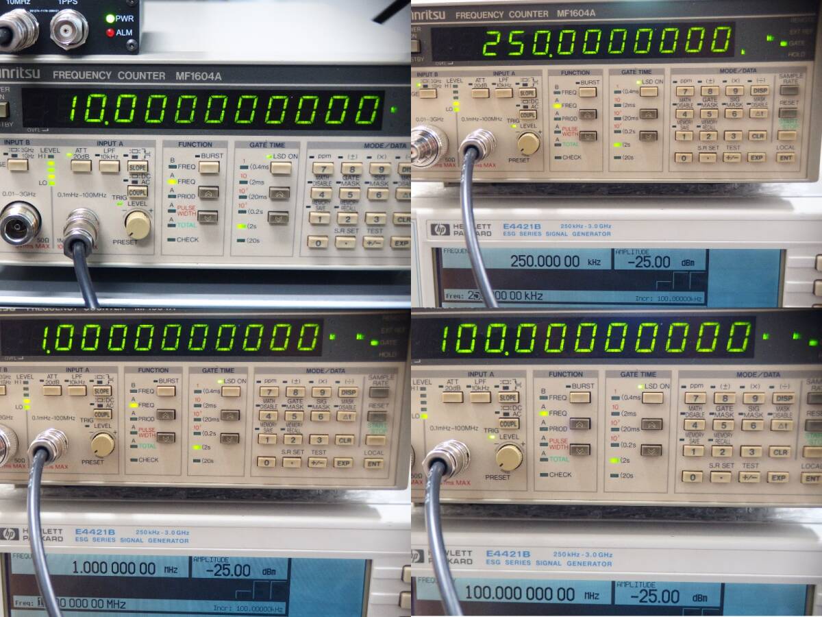 Anritsu MF1604A Frequency Counter 0.1mHz-3GHz with Option 03 and 2 New BNC Cables [w1193132076]