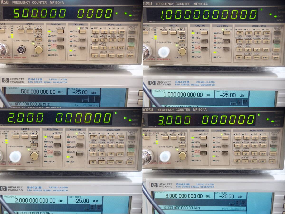 Anritsu MF1604A Frequency Counter 0.1mHz-3GHz with Option 03 and 2 New BNC Cables [w1193132076]