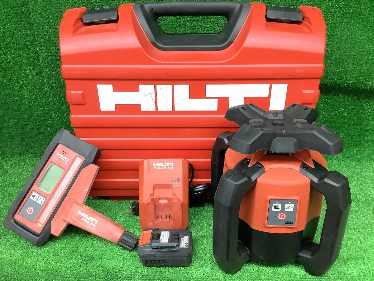 HILTI PR2-HS A12 Outdoor Rotating Laser Level Set with Light Receiver, Battery, Charger [s1193227008]