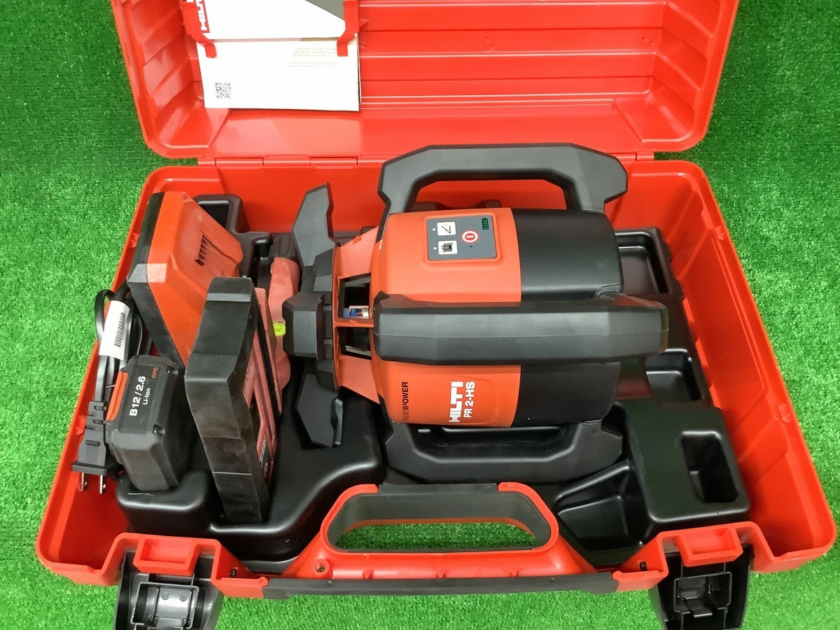 HILTI PR2-HS A12 Outdoor Rotating Laser Level Set with Light Receiver, Battery, Charger [s1193227008]