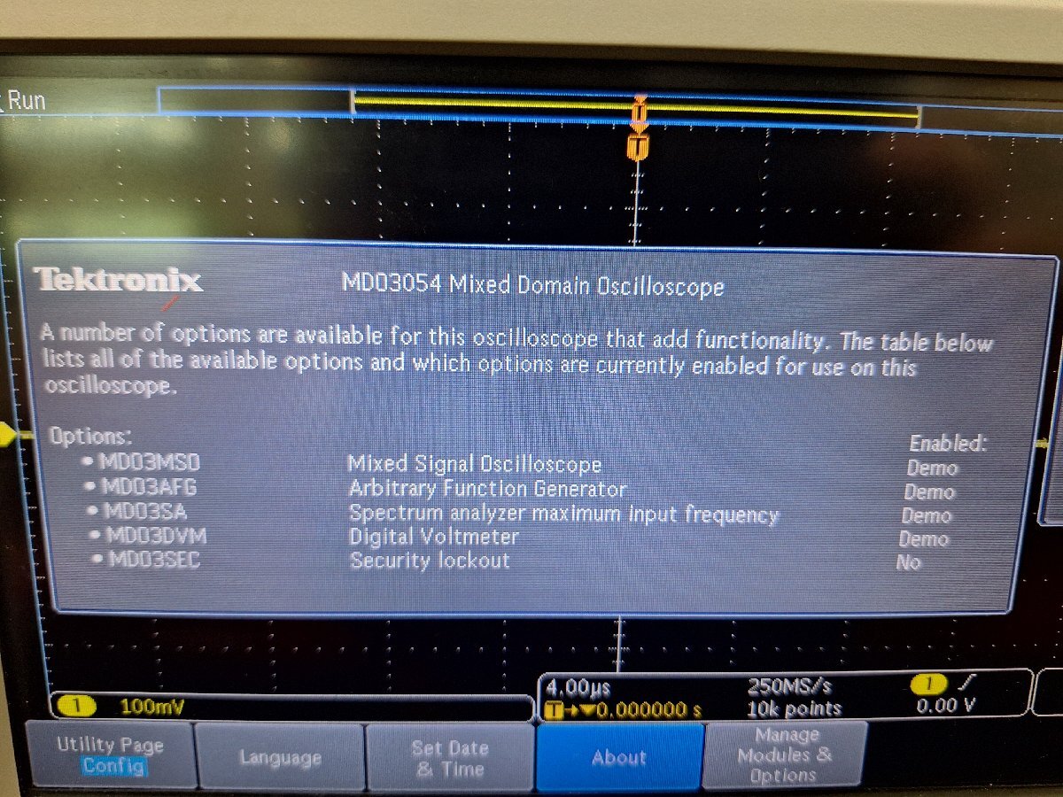 Tektronix MDO3054 500MHz 4ch 2.5Gs/s Mixed Domain Oscilloscope [e1193470697]