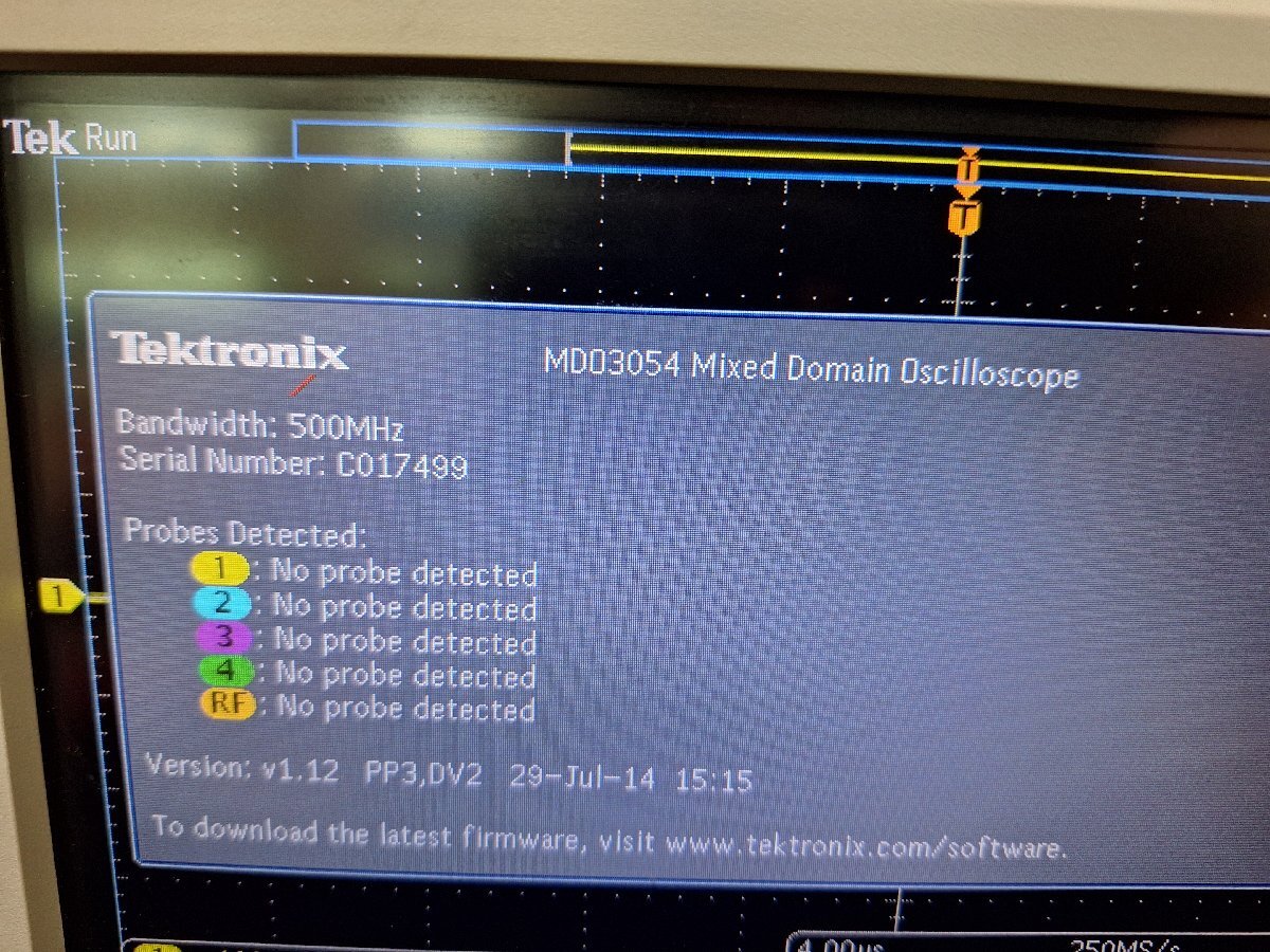 Tektronix MDO3054 500MHz 4ch 2.5Gs/s Mixed Domain Oscilloscope [e1193470697]
