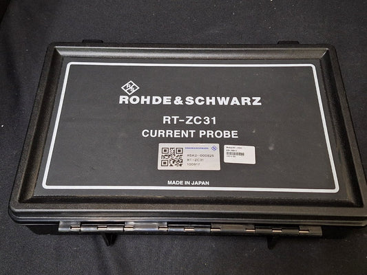 R&S RT-ZC31 Current Probe 30A BNC Current Clamp [g1194333735]