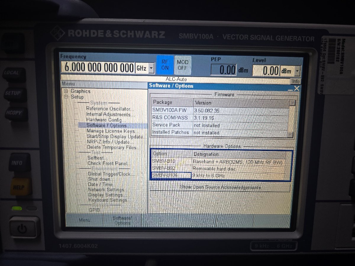 NBC R&S SMBV100A Vector Signal Generator 9kHz to 6GHz Opt. B106 B10 B92 [e1195425074]