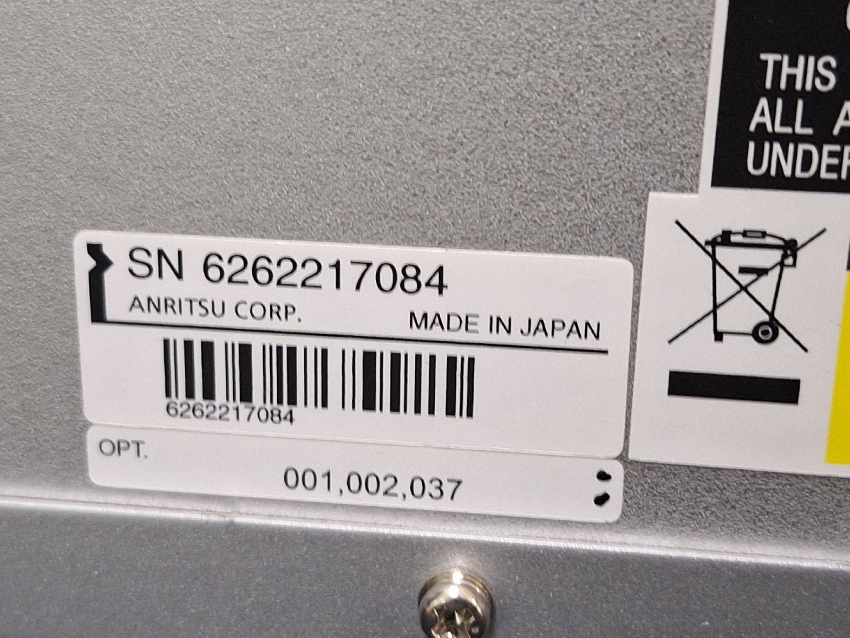 Anritsu MS9740B Optical Spectrum Analyzer Opt 001 002 037 [e1196126123]